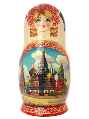 Матрешка "Москва златоглавая" 15 куколок арт. 1501э