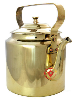 Кольчугинский чайник латунный 3 литра старинный для интерьера