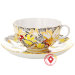 Сервиз чайный форма Тюльпан рисунок Золотые ромашки 6/20 Императорский фарфоровый завод